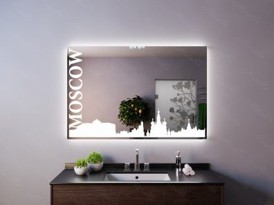 Зеркало в ванную комнату с подсветкой Moscow