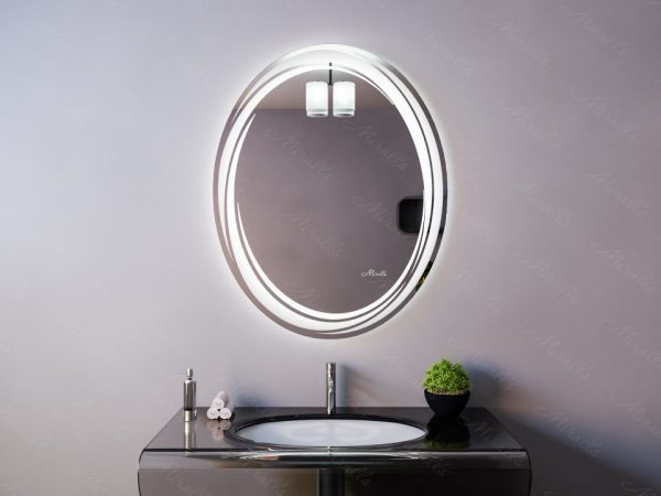 Овальное зеркало с подсветкой Sofia