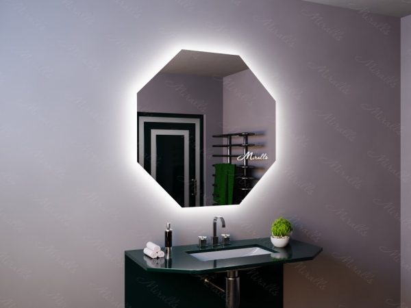 Зеркало с подсветкой в стиле хай-тек Loft Extra