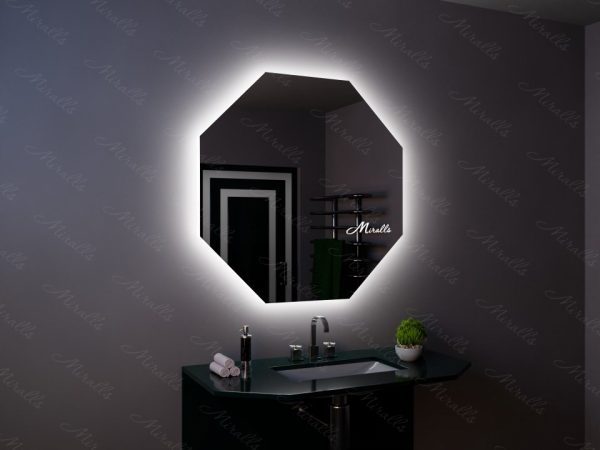 Зеркало с подсветкой в стиле хай-тек Loft Extra