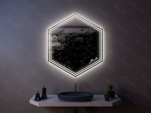 Зеркало с подсветкой Geometria