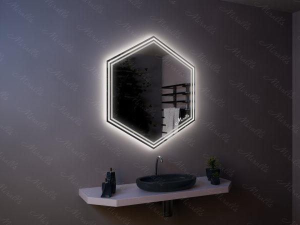 Зеркало с подсветкой Geometria