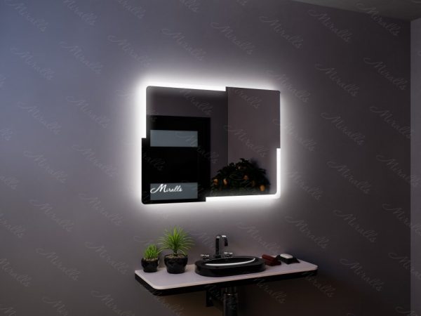 Зеркало с подсветкой со скругленными углами Utopia