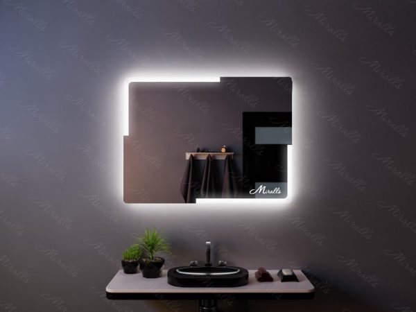 Зеркало с подсветкой со скругленными углами Utopia