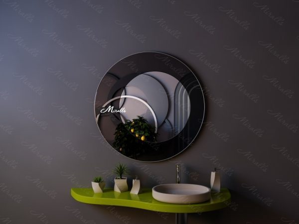 Круглое зеркало без подсветки Saturn