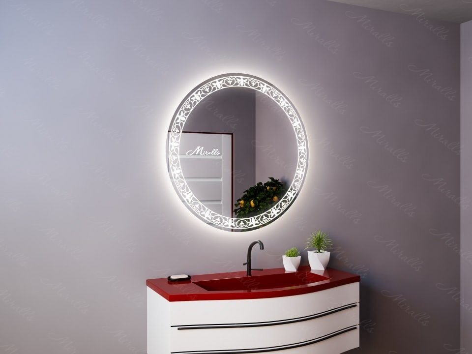Круглое зеркало с подсветкой Ofelia