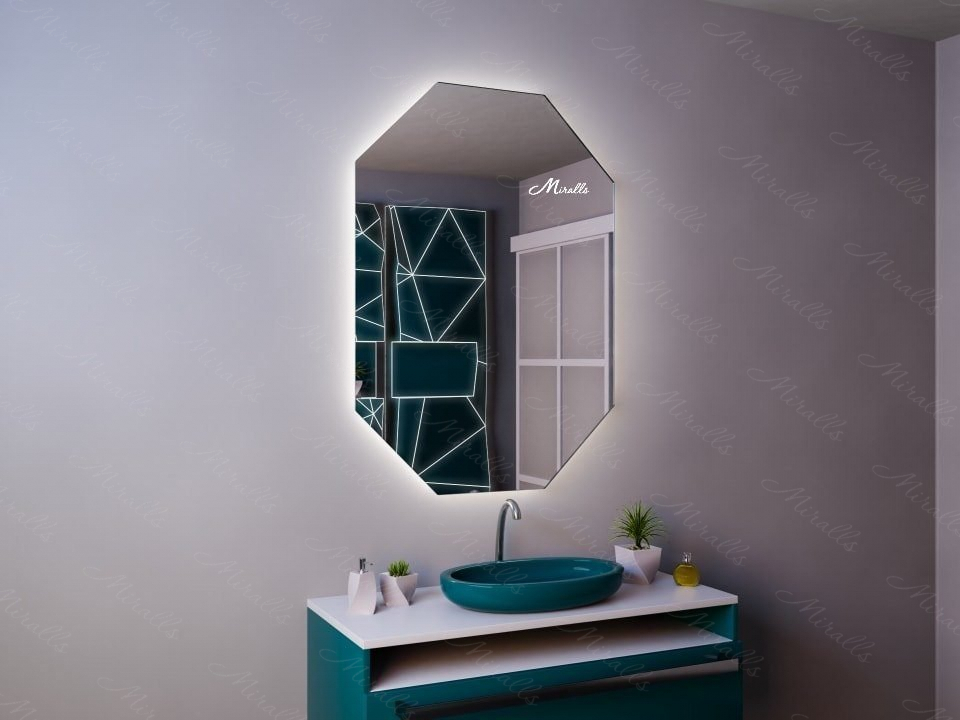Восьмиугольное зеркало с подсветкой Romeo