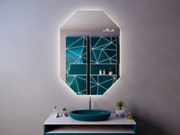 Восьмиугольное зеркало с подсветкой Romeo