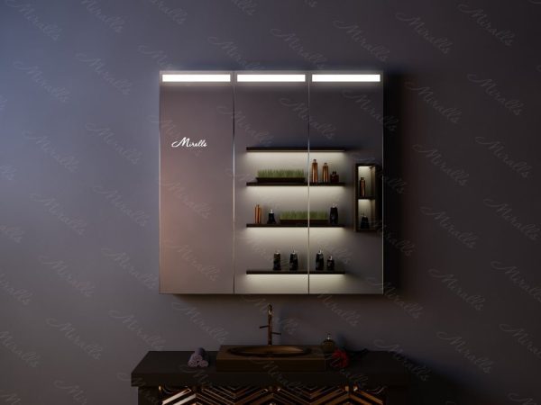 Зеркальный шкаф с подсветкой Hugo