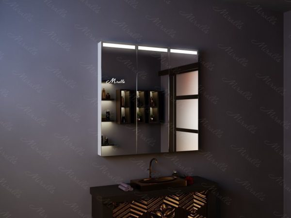 Зеркальный шкаф с подсветкой Hugo