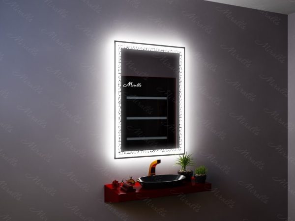 Зеркало с интерьерной и фронтальной подсветкой Lotta