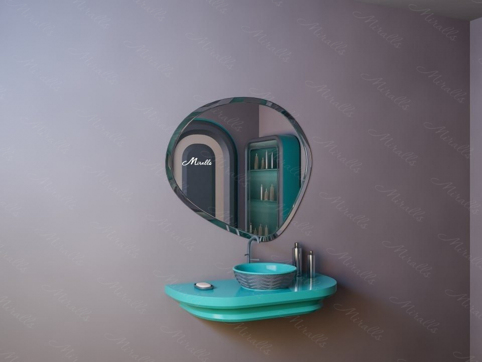 Асимметричное зеркало без подсветки Neptune