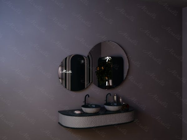 Зеркало без подсветки необычной формы Octavia