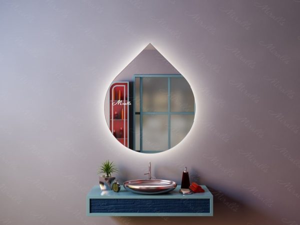 Зеркало необычной формы с подсветкой Art Extra