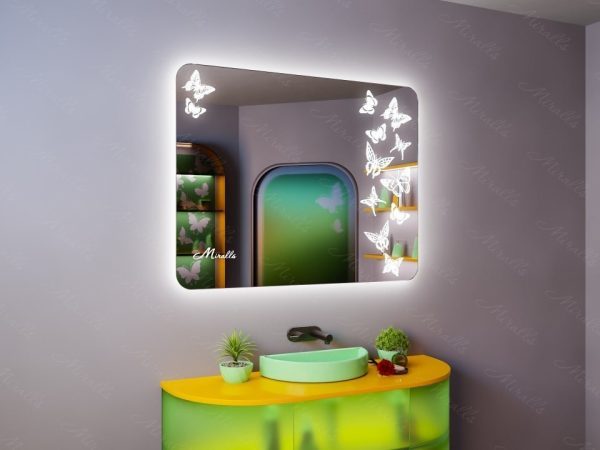 Зеркало с подсветкой в эко-стиле Dream