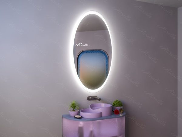 Овальное зеркало с подсветкой Glow