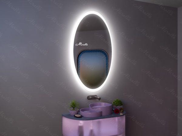 Овальное зеркало с подсветкой Glow
