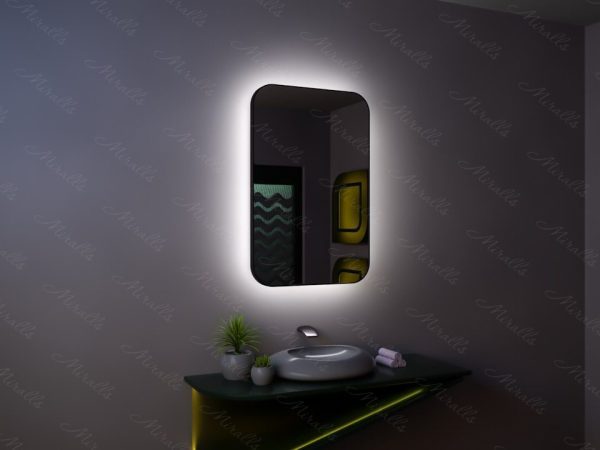 Зеркало с подсветкой в тонкой раме Maison Extra