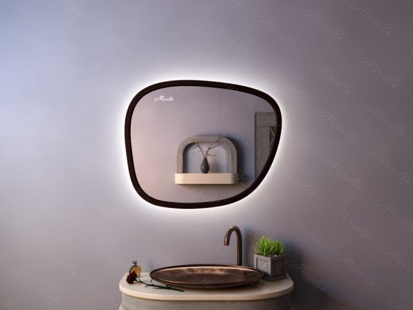 Эксклюзивное зеркало с подсветкой необычной формы Scale Extra