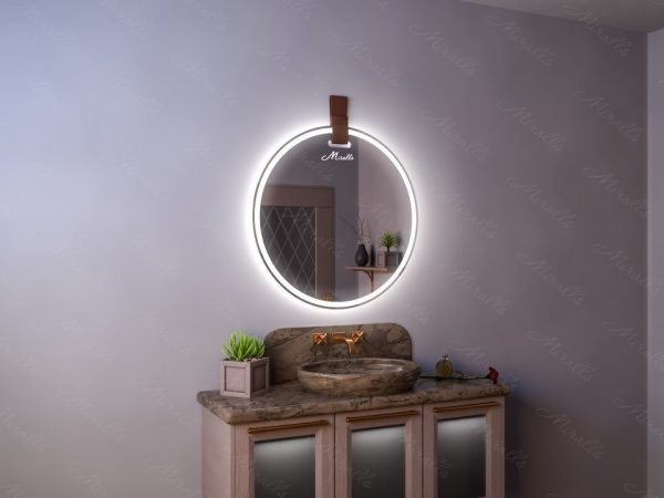 Зеркало с подсветкой и ремнем Tiara Plus