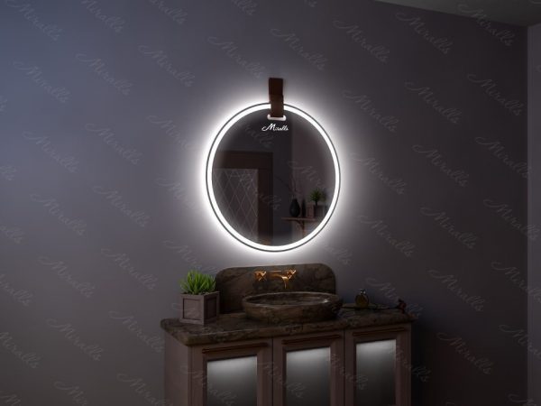 Зеркало с подсветкой и ремнем Tiara Plus