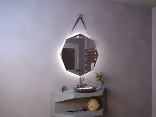 Эксклюзивное зеркало на ремне с подсветкой Juliet Extra