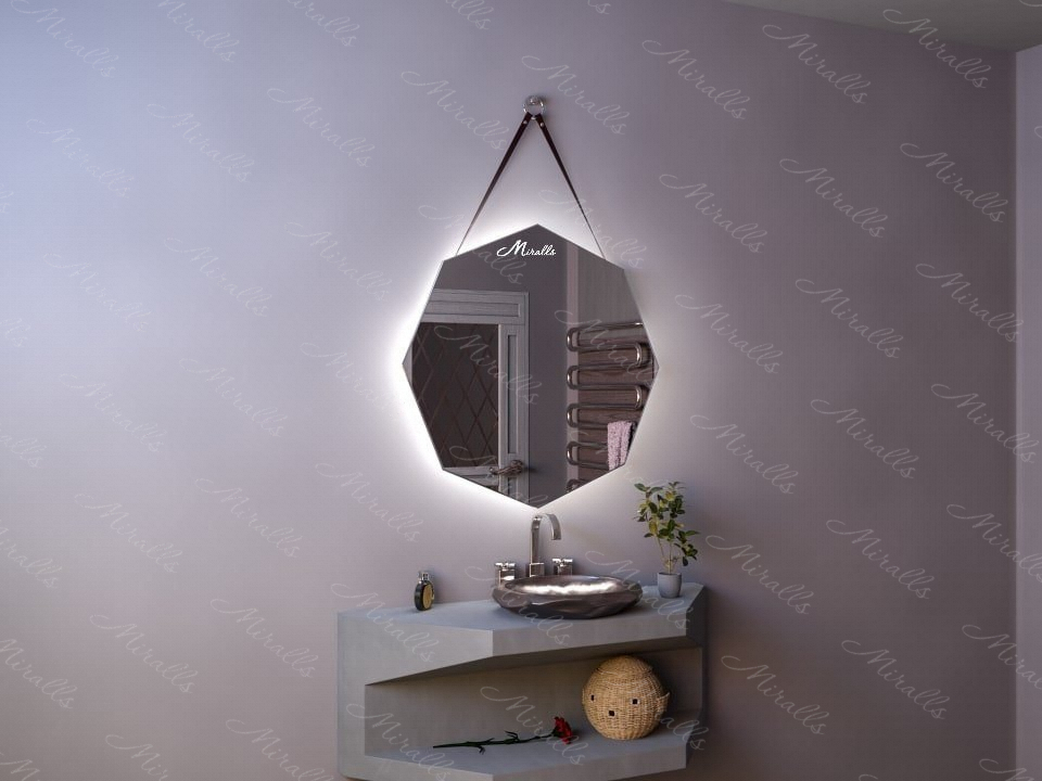Эксклюзивное зеркало на ремне с подсветкой Juliet Extra