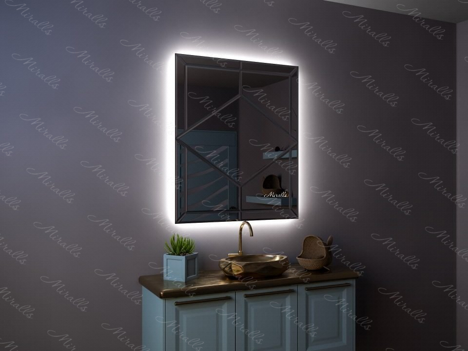 дизайнерское зеркало с интерьерной подсветкой - Isabel-Extra