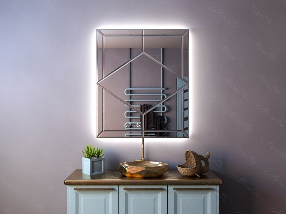 дизайнерское зеркало с интерьерной подсветкой - Isabel-Extra