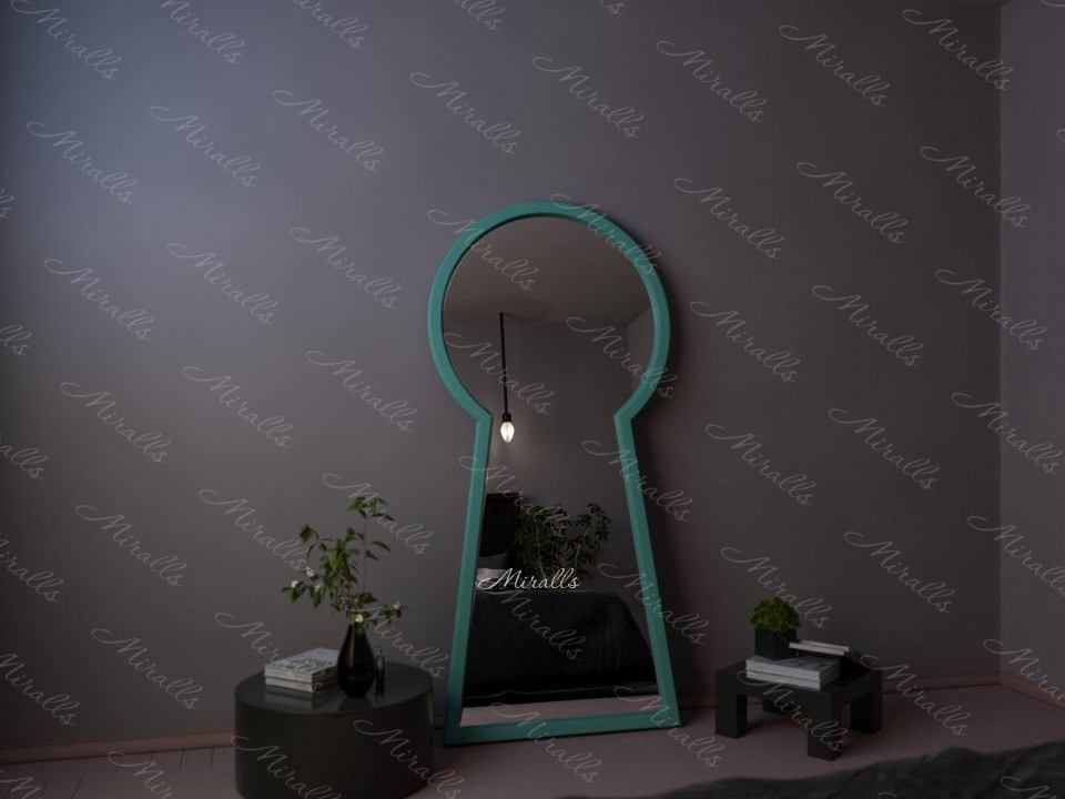 напольное зеркало Key в форме замочной скважины