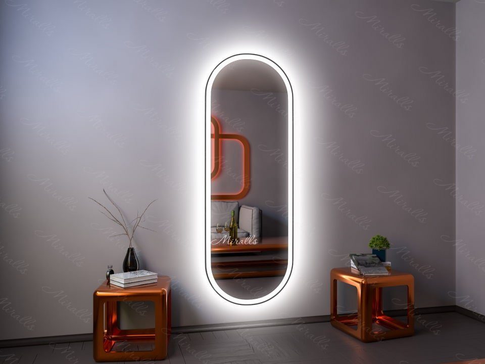 зеркало Aura XL с интерьерной и фронтальной подсветкой