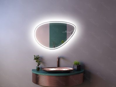 зеркало Megan Plus с интерьерной и фронтальной подсветкой