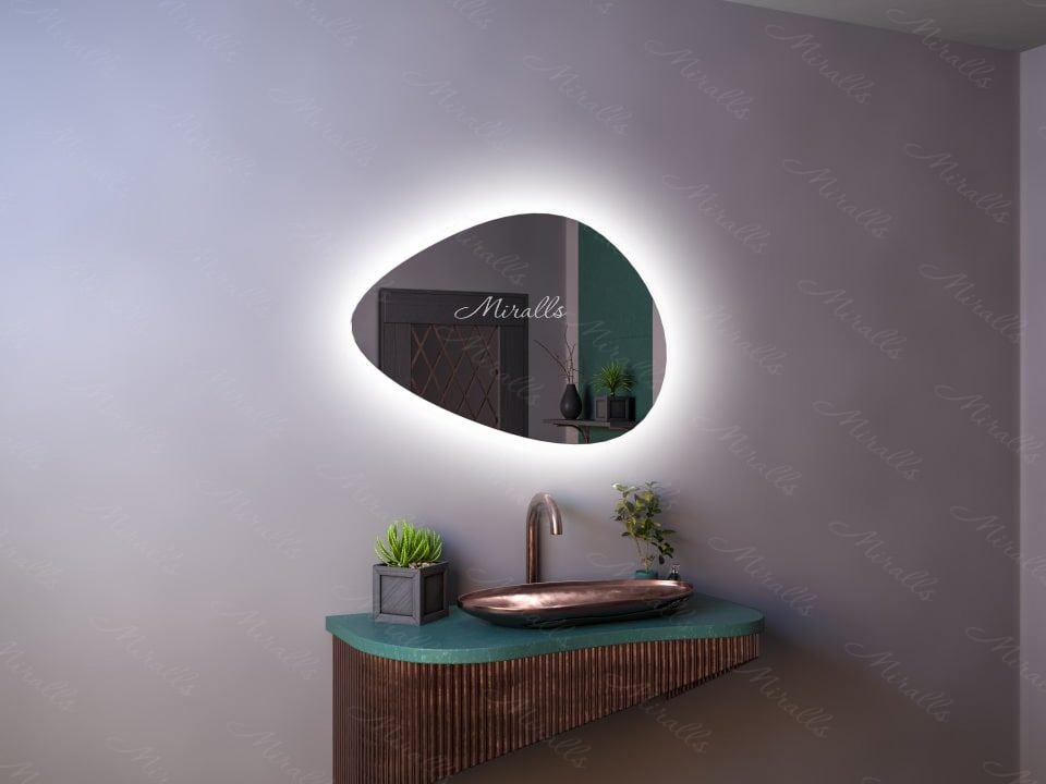 зеркало фигурной формы Megan Extra с интерьерной подсветкой