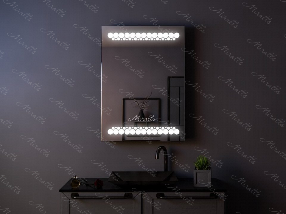 зеркальный шкаф в ванную комнату Malard с подсветкой