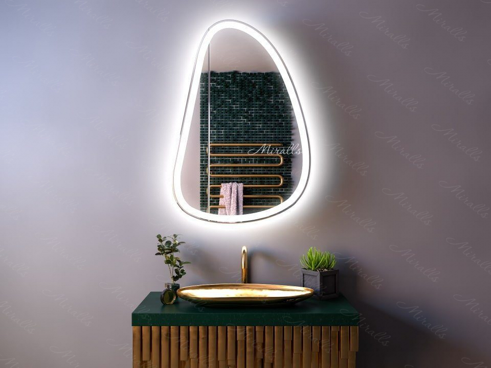 Зеркальный шкаф для ванной с подсветкой Alvaro Plus