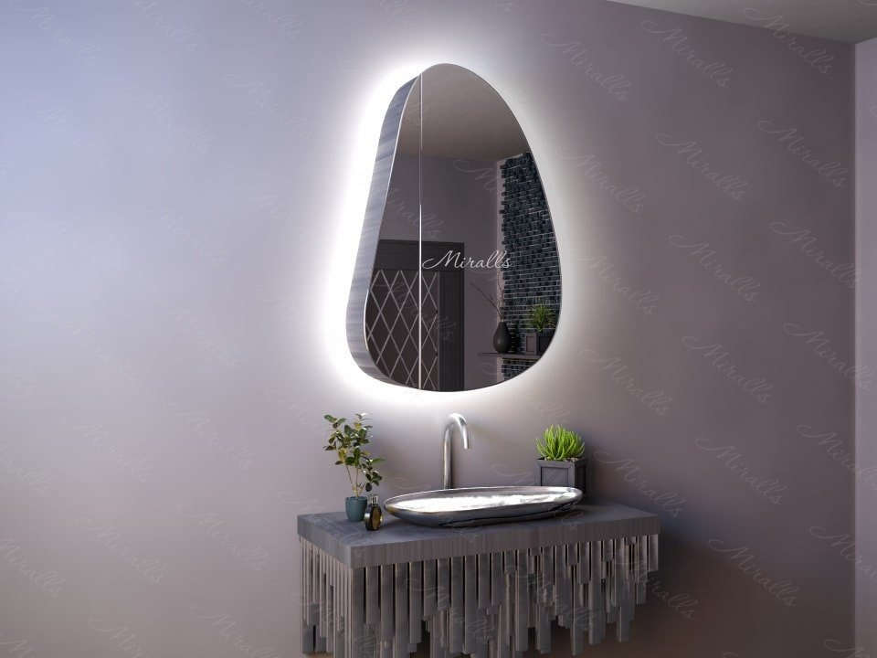 Зеркальный шкаф в ванную с подсветкой Alvaro Extra
