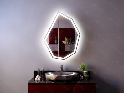 Дизайнерский зеркальный шкаф в ванную комнату Windsor Plus