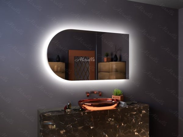 Зеркальный шкаф в ванную комнату с подсветкой Tristan Extra