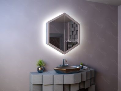 Зеркальный шкаф в ванную комнату с подсветкой Felix