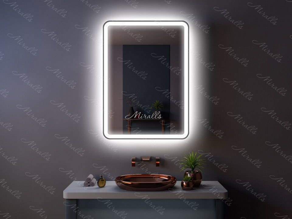 Зеркальный шкаф в ванную комнату с подсветкой William