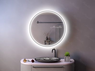 Зеркальный шкаф в ванную с подсветкой Gera
