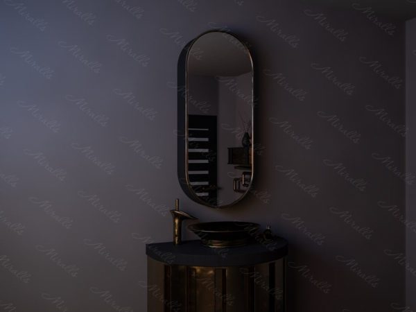 Капсульный зеркальный шкаф в ванную Alexandria