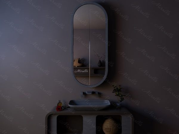 Зеркальный шкаф в ванную комнату Daniella