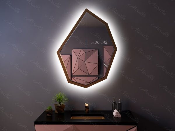 Зеркальный шкаф в ванную комнату с подсветкой Avila