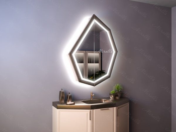 Зеркальный шкаф в ванную комнату с подсветкой Avila Plus