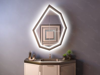 Зеркальный шкаф в ванную комнату с подсветкой Avila Plus