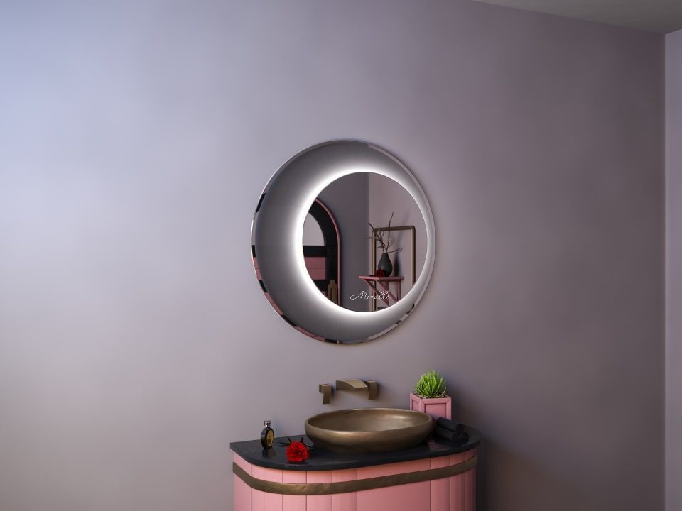 Дизайнерское зеркало с интерьерной подсветкой Dune