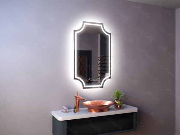 Фигурное зеркало с подсветкой Verano plus