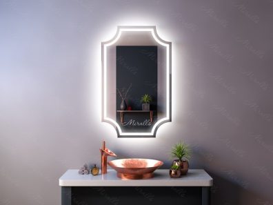 Фигурное зеркало с подсветкой Verano plus