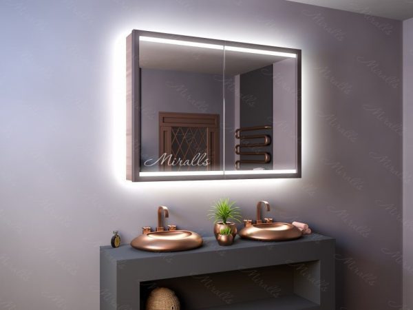 Зеркальный шкаф в ванную комнату Izmir